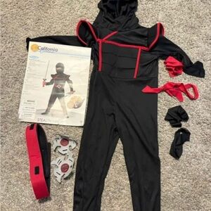 California Costumes Ninja Warrior Kids Costume - Black and Red